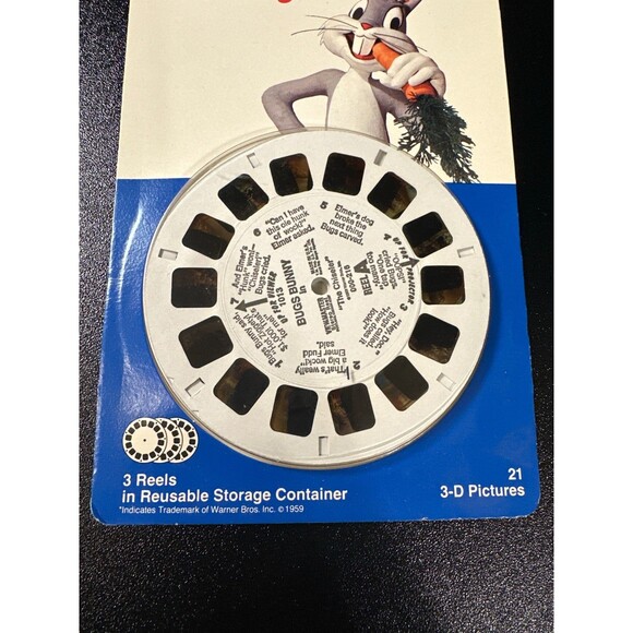 Vintage 1990 Tyco View-Master 3D Bugs Bunny Reel Set – Sealed - Picture 6 of 6